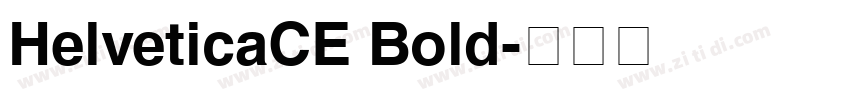 HelveticaCE Bold字体转换